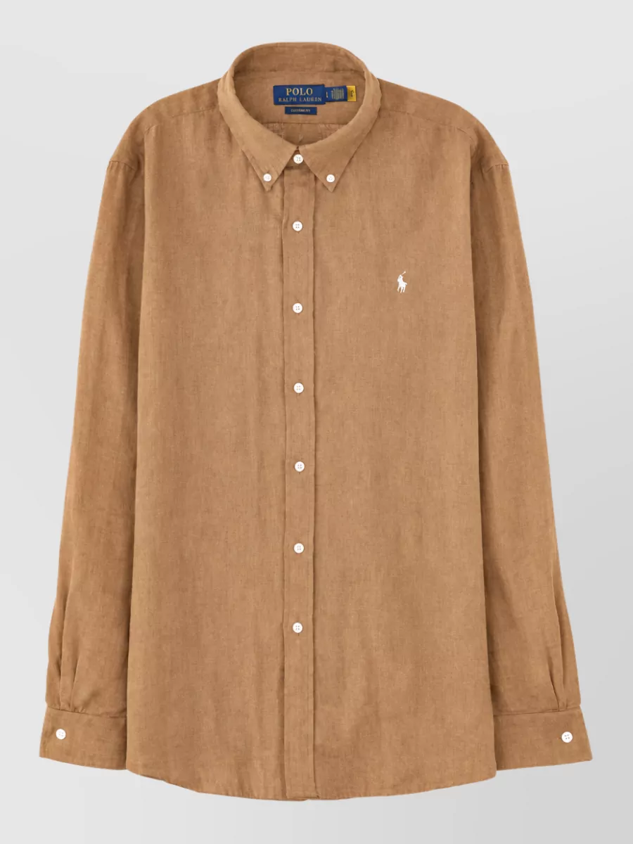 Polo Ralph Lauren Logo Shirt Button Down Collar Long Sleeves