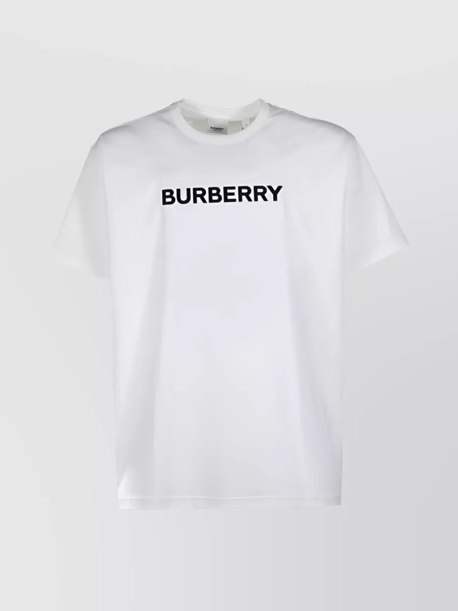 Shop Burberry Versatile Logo T-shirt In Soft Cotton In White