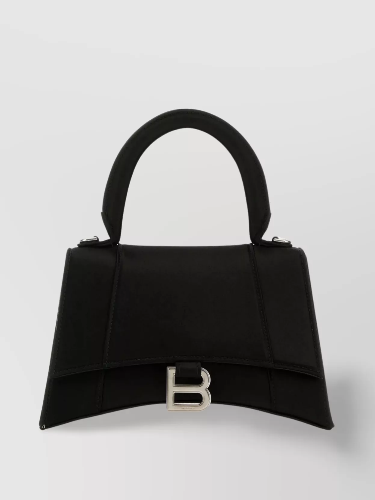 Shop Balenciaga Distinct Silhouette Compact Satin Handbag