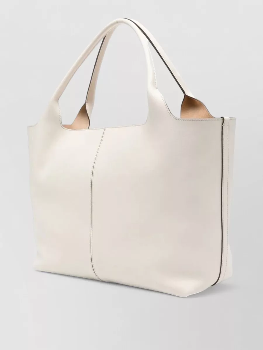 Tod's Medium Small Leather Tote Bag Dual Handles