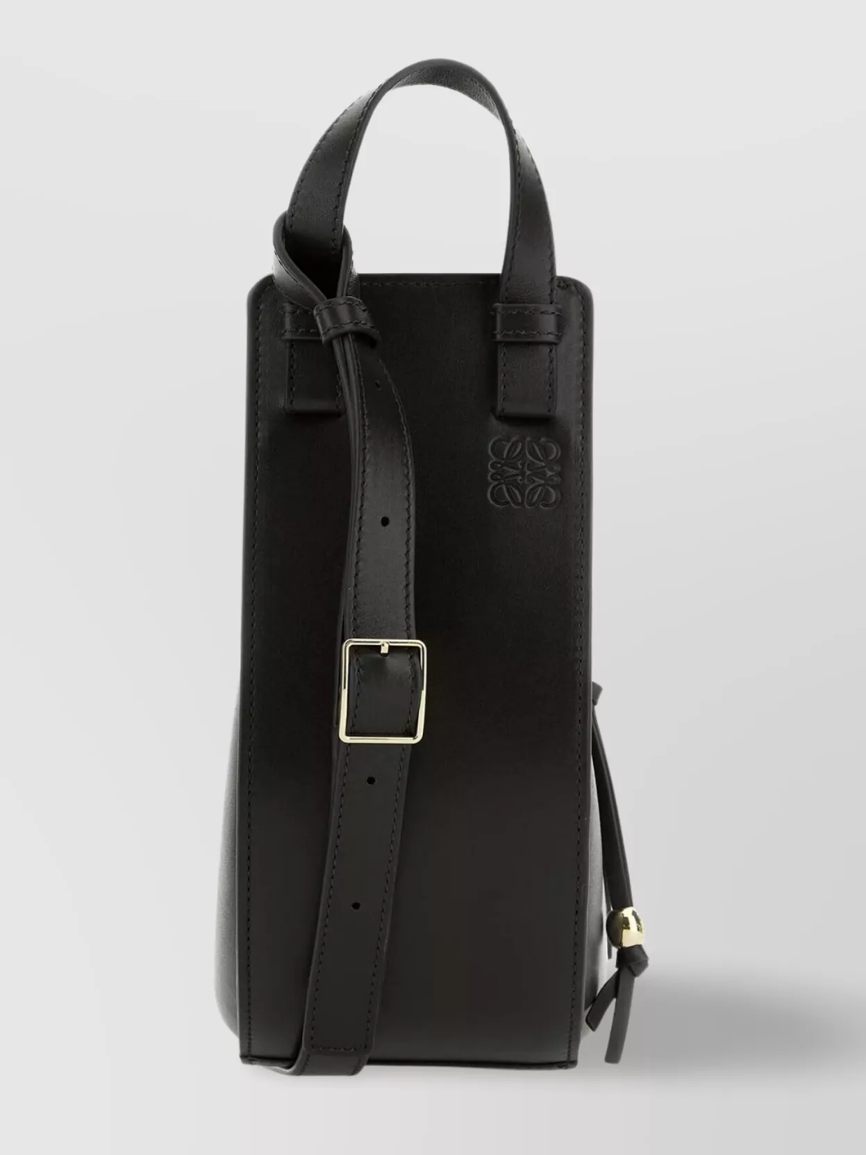Loewe Buckle Detail Leather Slice Handbag