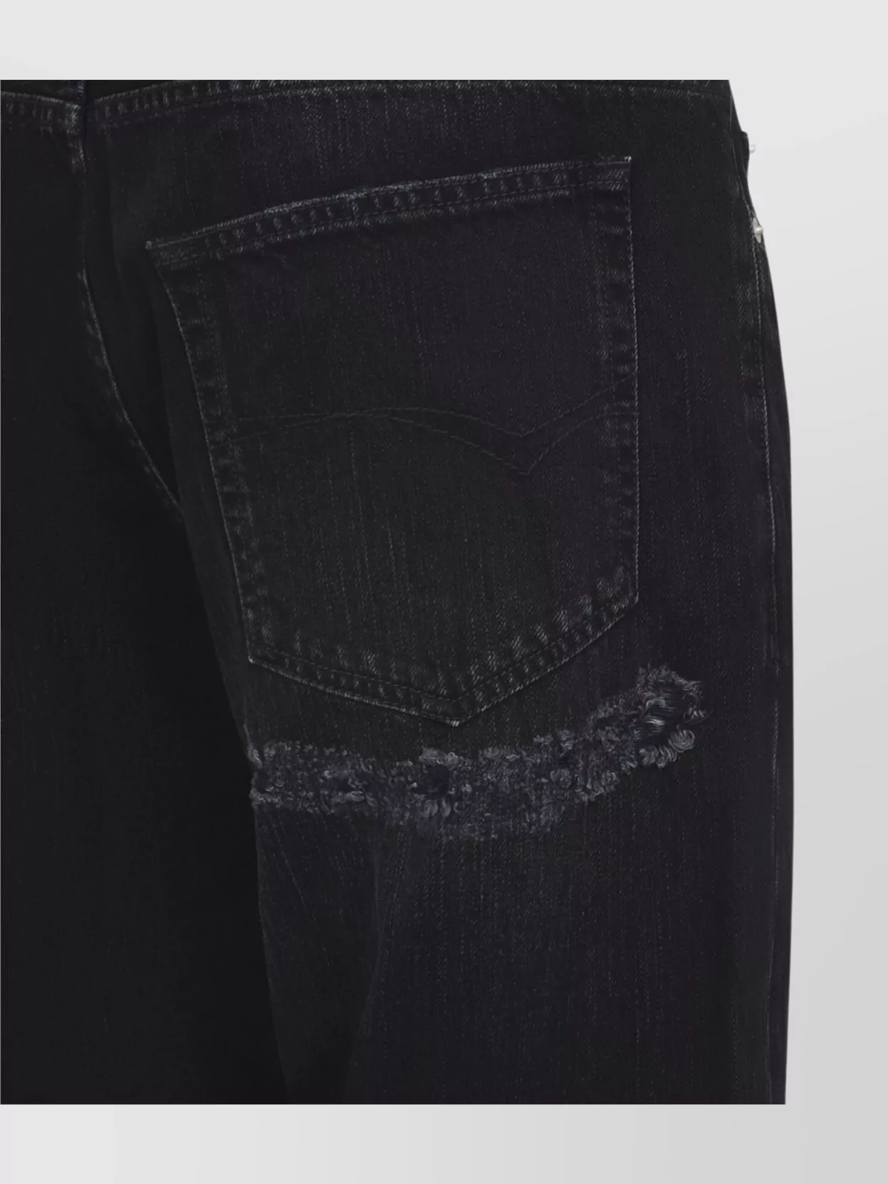 Balenciaga Casual Distressed Denim Trousers