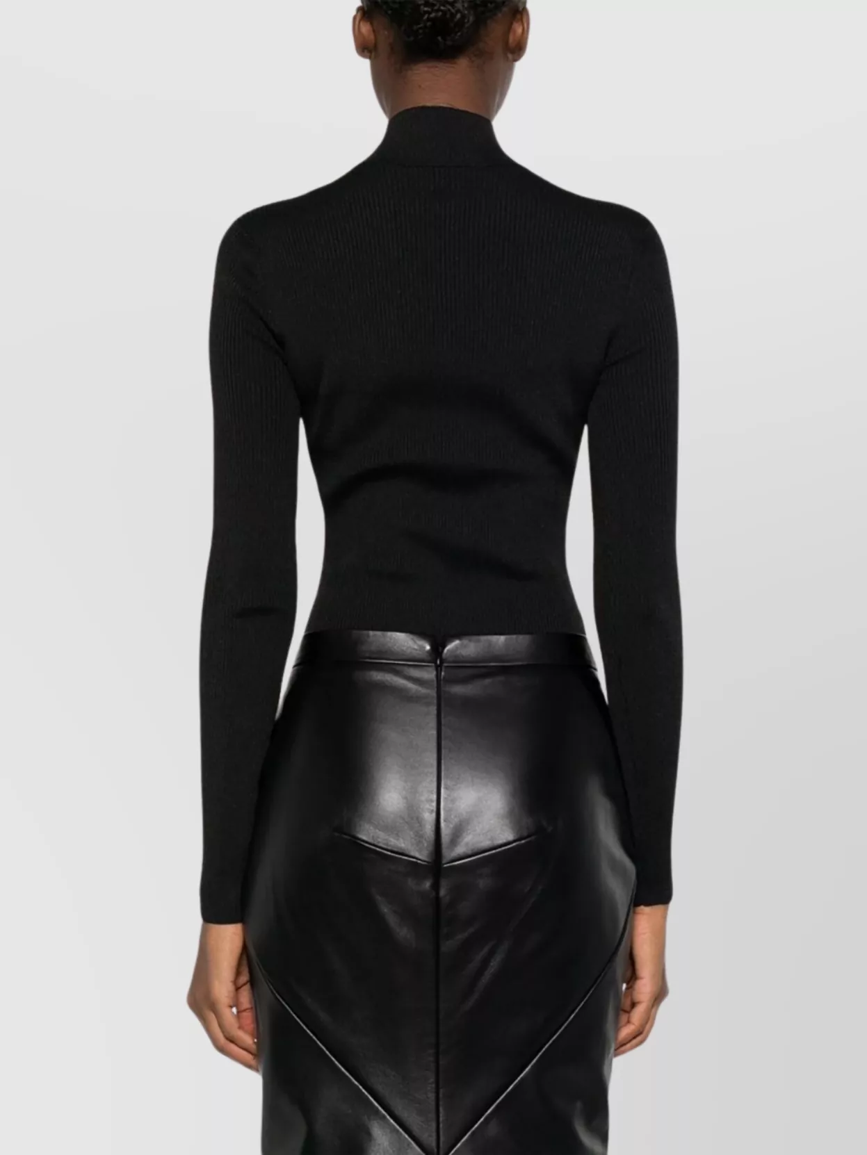Givenchy Fitted Long Sleeve Turtleneck Bodysuit In Black