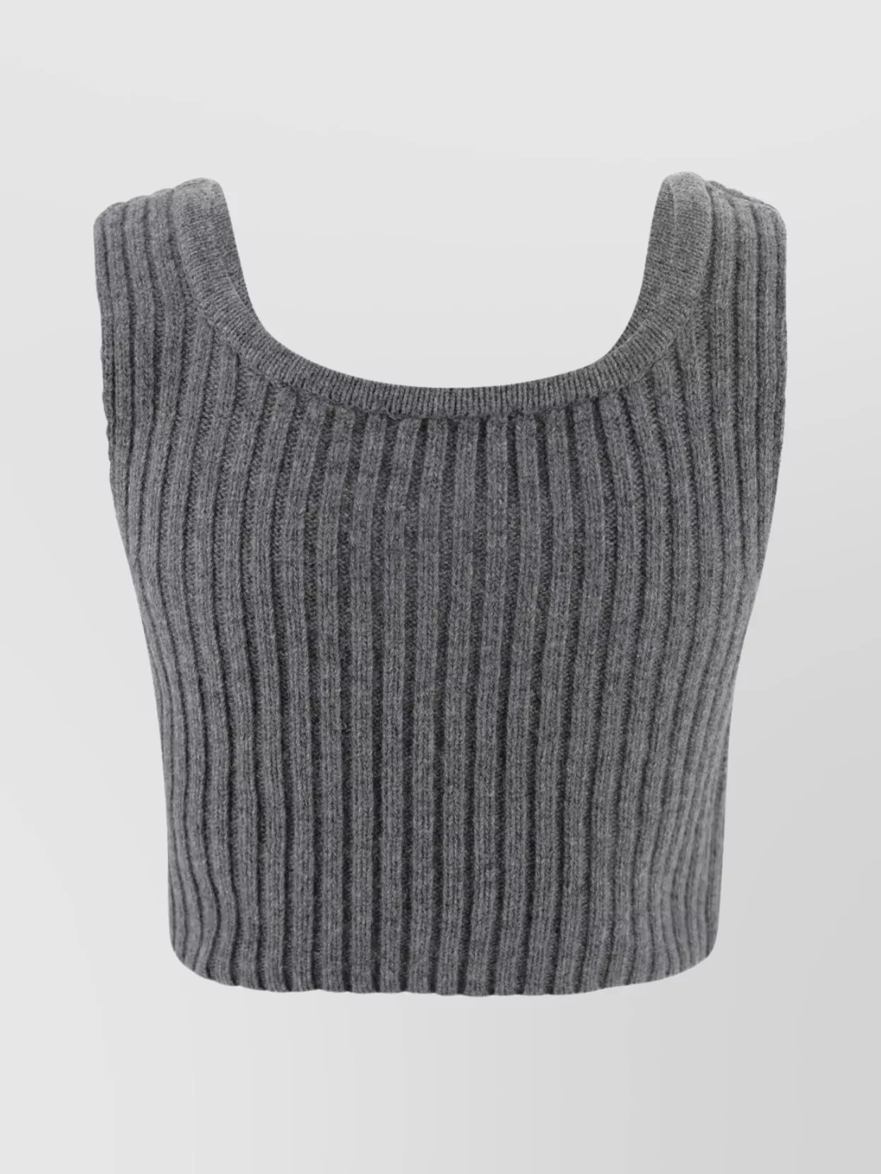 Weekend Max Mara Sleeveless Wool Top Square Neckline