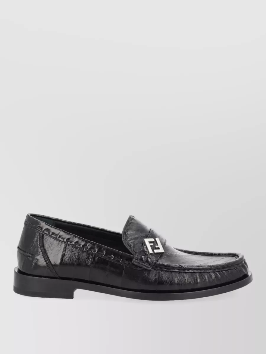 Fendi Leather Monk Shoes