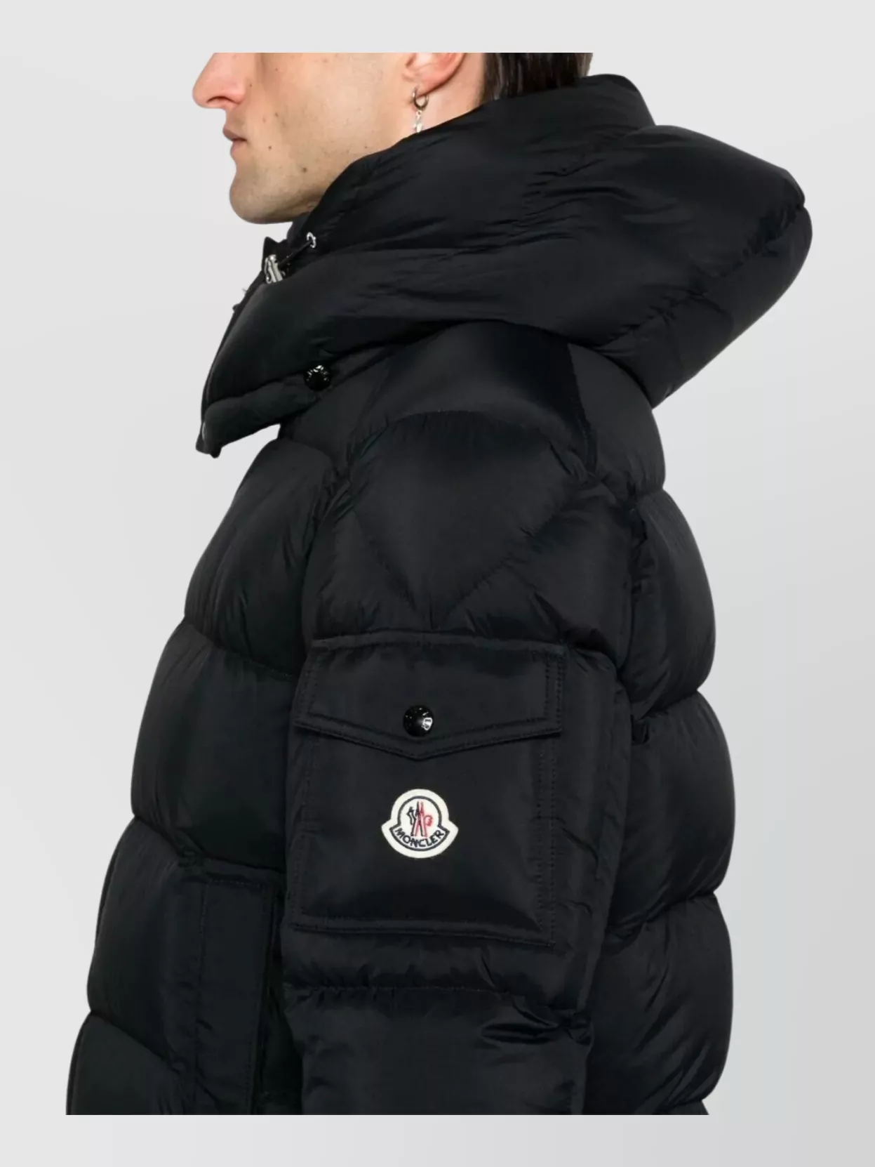 Moncler Maya 70 Hooded Short Down Jacket