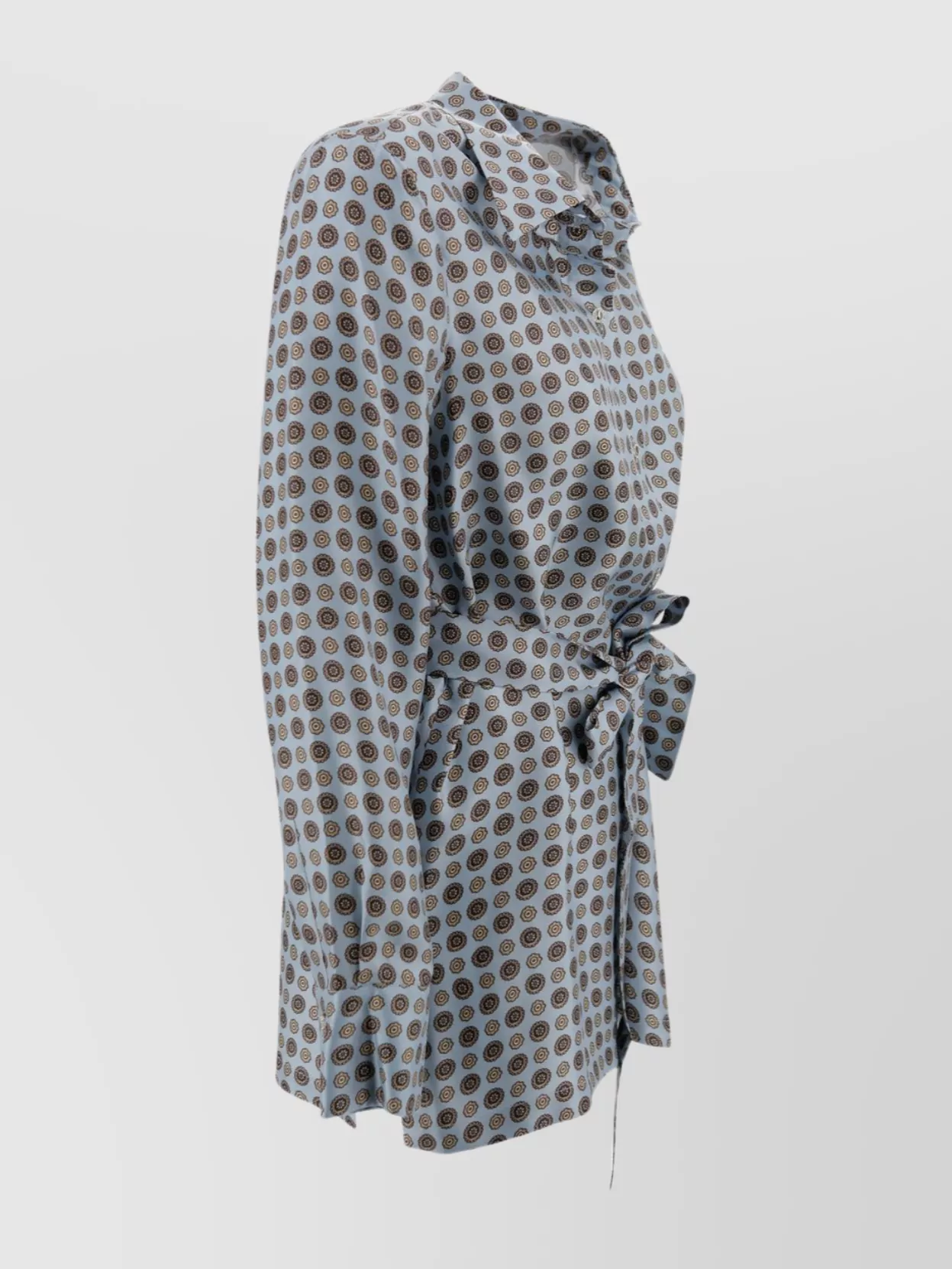 S Max Mara Waist Belted Collared Neck Long Sleeves