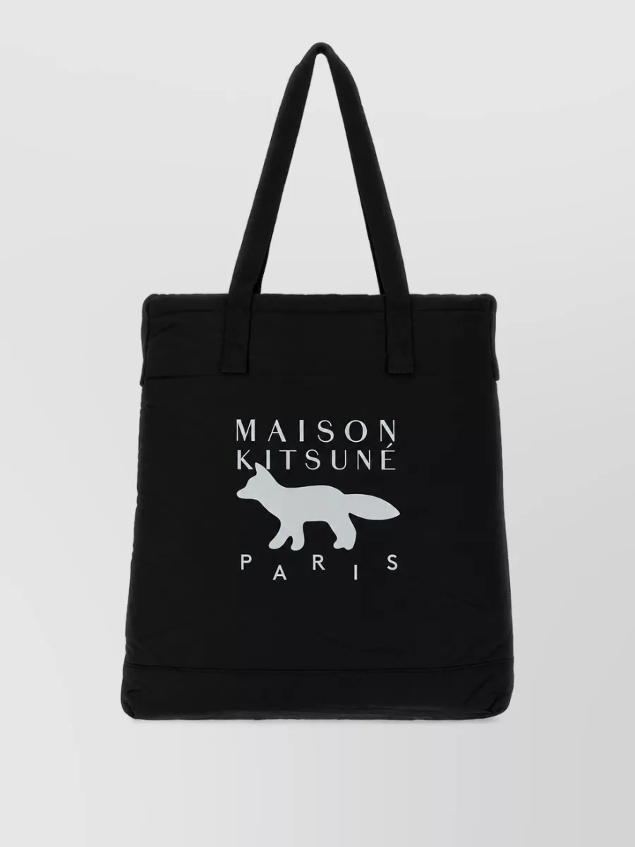 Maison Kitsuné fabric tote bag