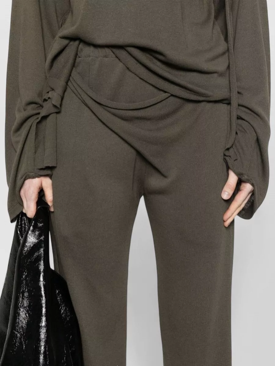 Ottolinger Linen Blend Wrap Wide-Leg Trousers