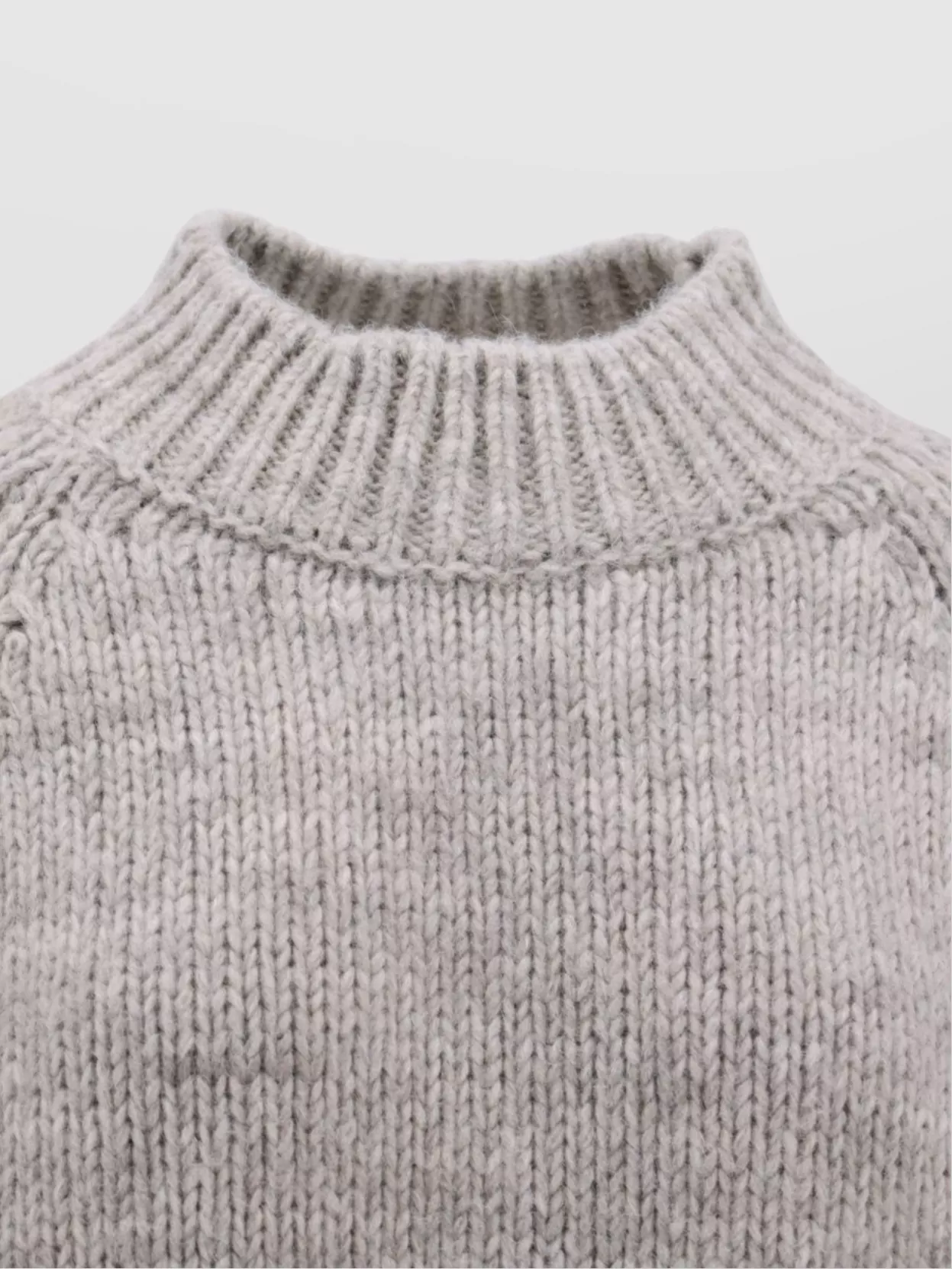 Maison Margiela High Neck Alpaca Wool Sweater
