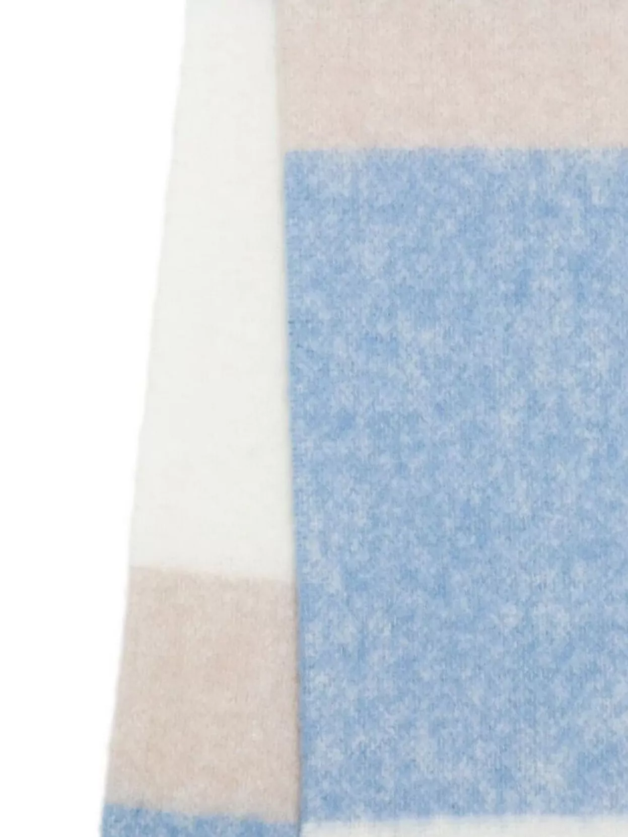 Maison Kitsuné Striped Alpaca Scarf Fringe Detail