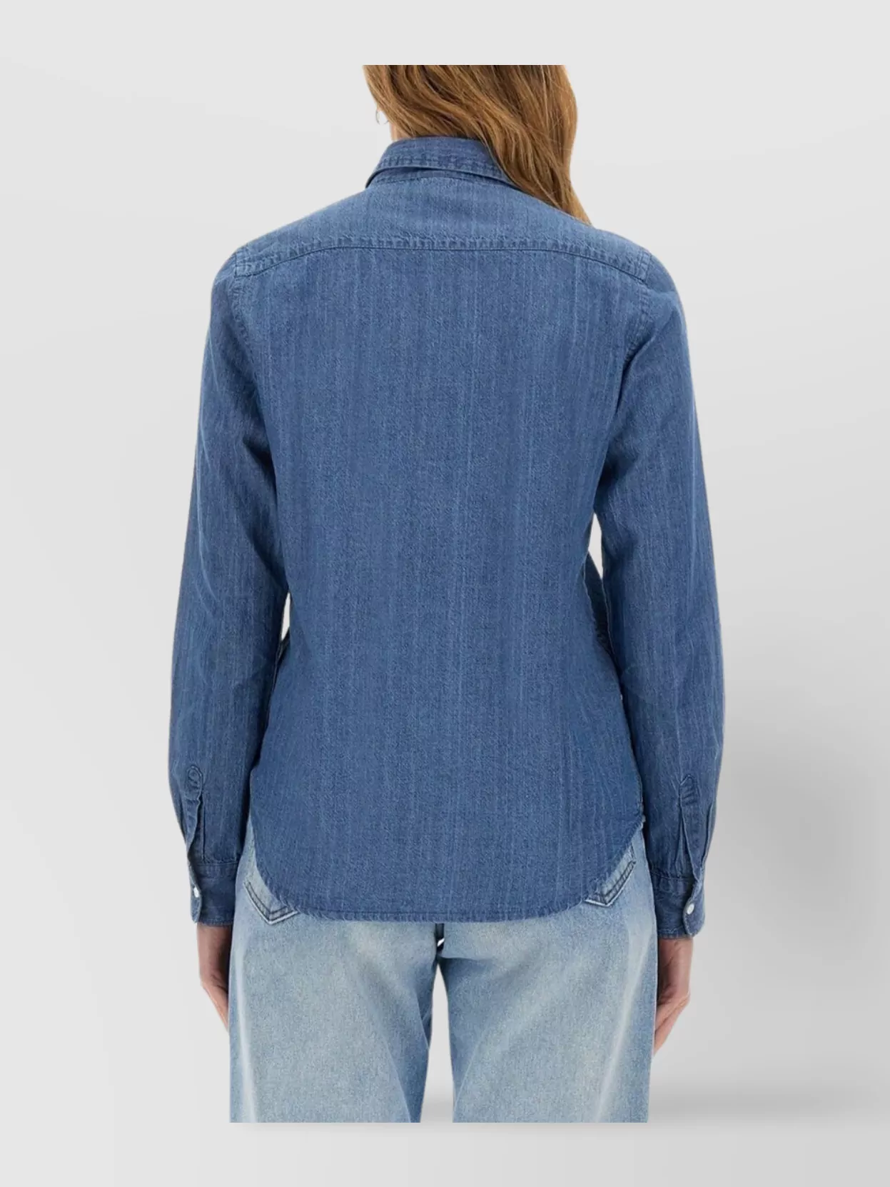 Aspesi Denim Shirt Long Sleeves