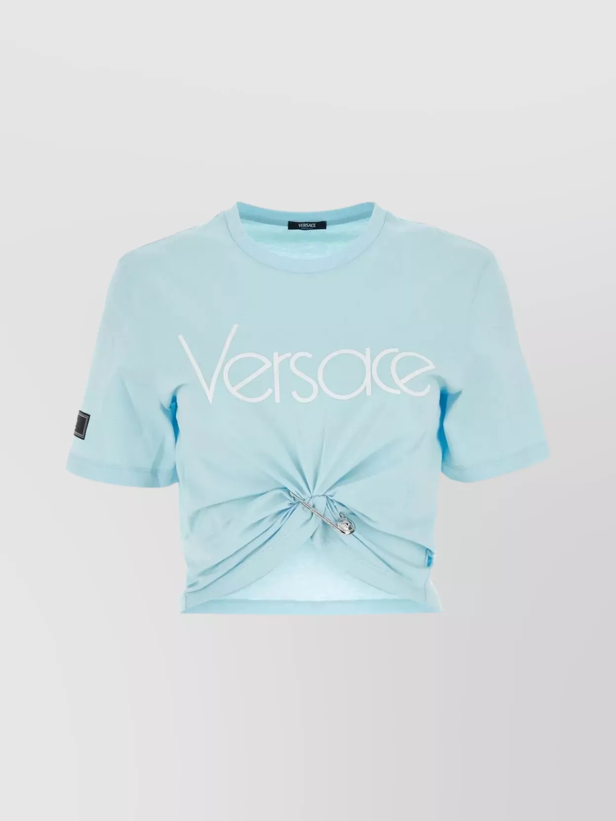Shop Versace 1978 Re-edition Cropped T-shirt In Pastel