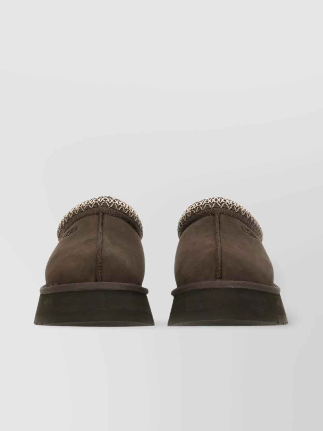 Shop Ugg "tazz" Embroidered Trim Flat Sole Slippers