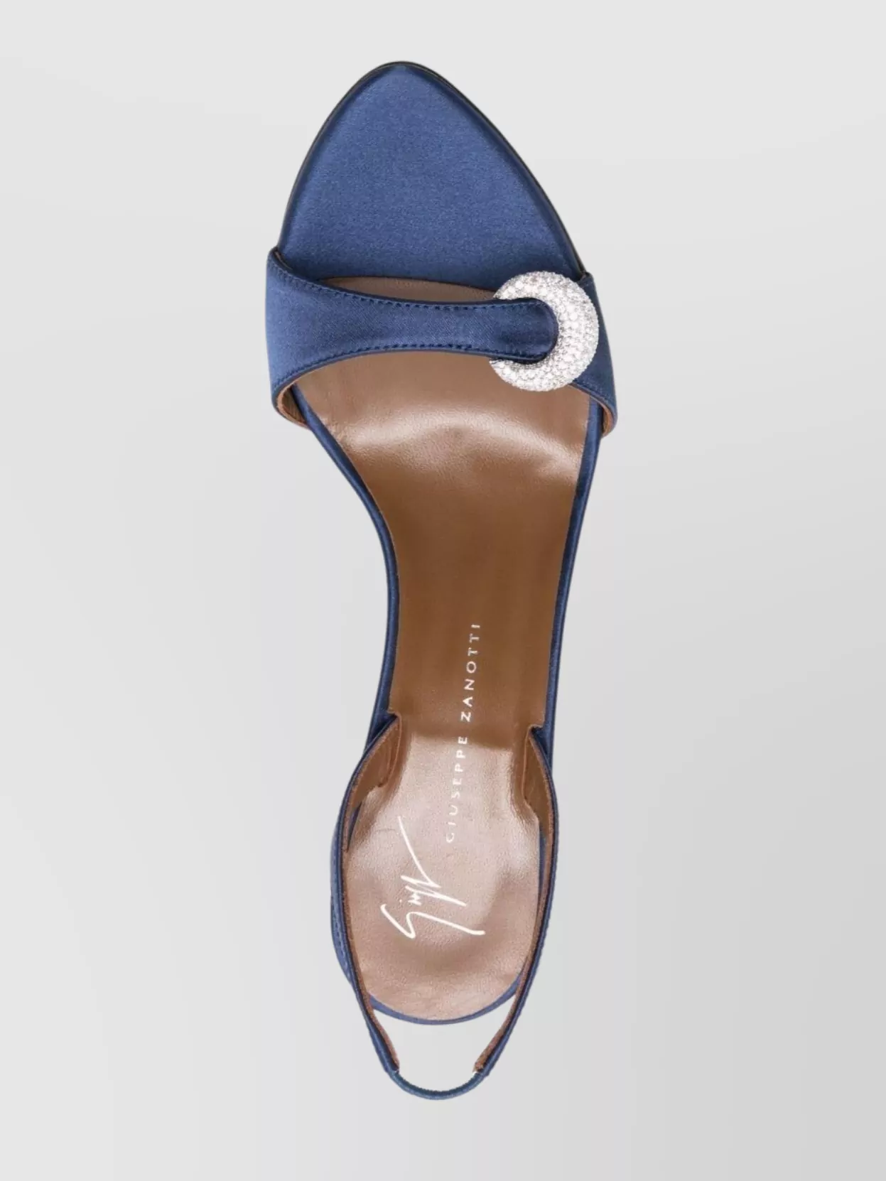 Giuseppe Zanotti Satin Heel Sandals Embellished Buckle