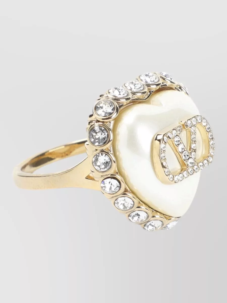 Valentino Garavani Crystal-Embellished Ring