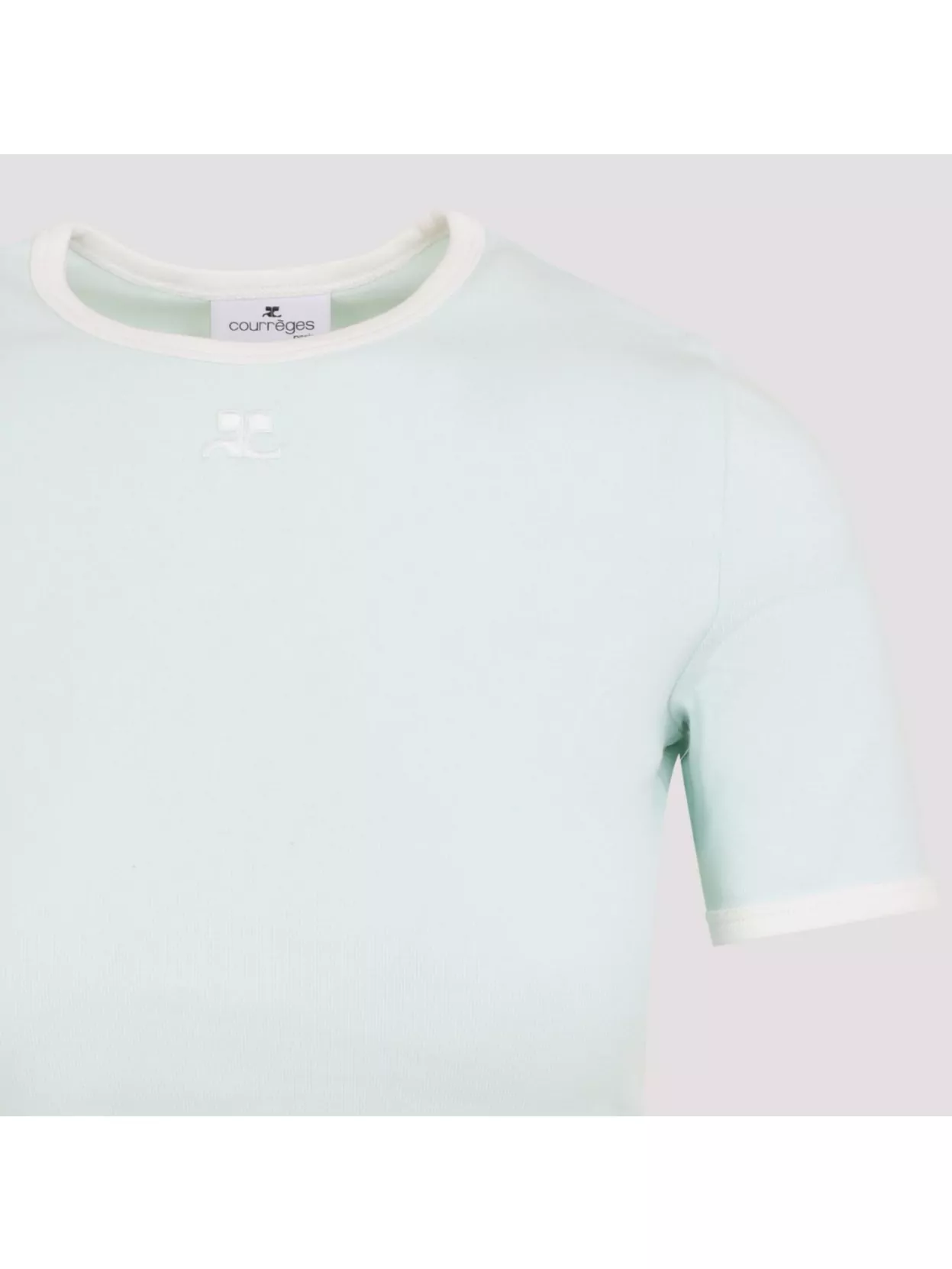 Courrèges Short Sleeve Crew Neck T-Shirt Design