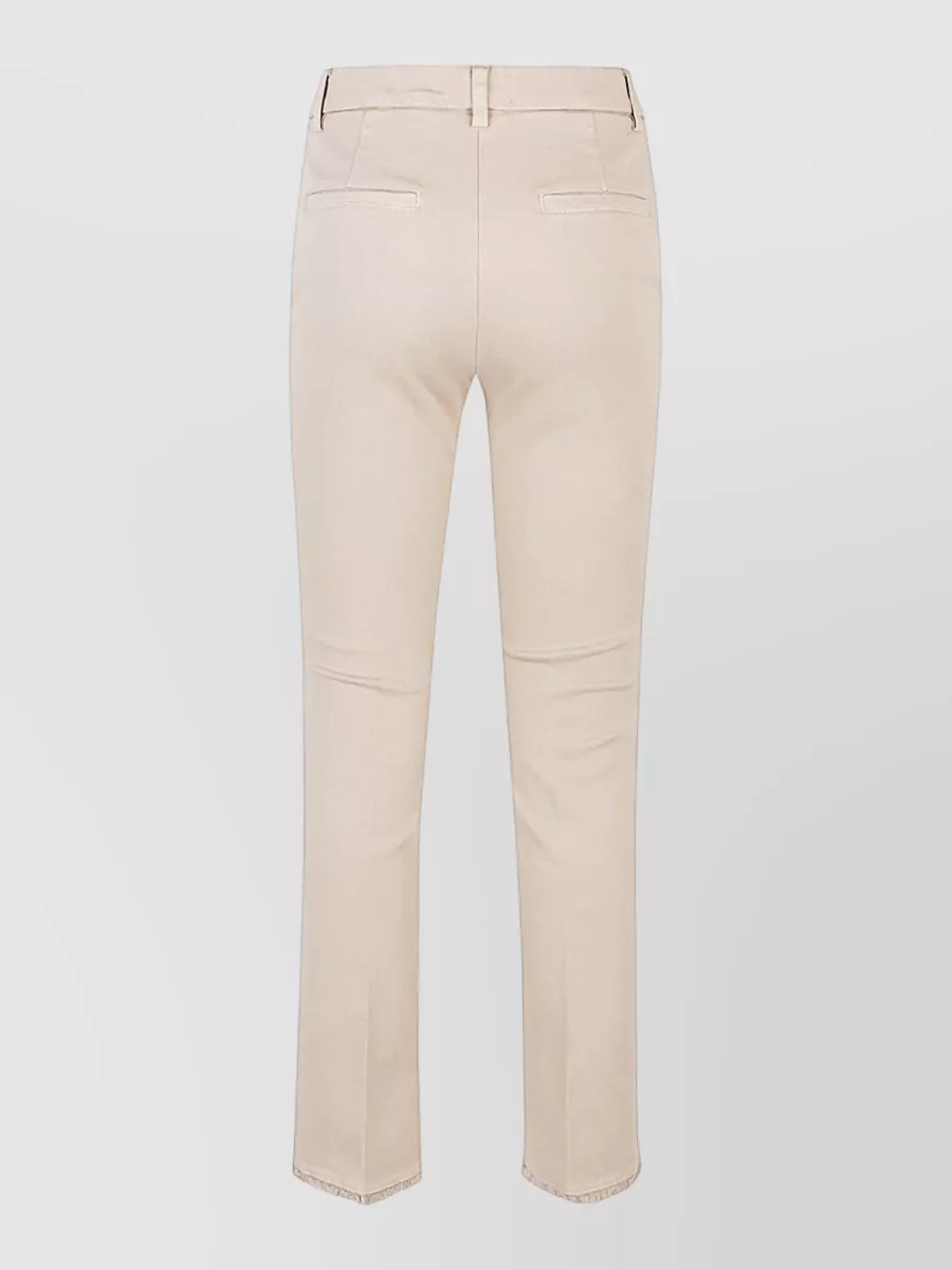 Via Masini 80 Cotton Straight-Leg Trousers