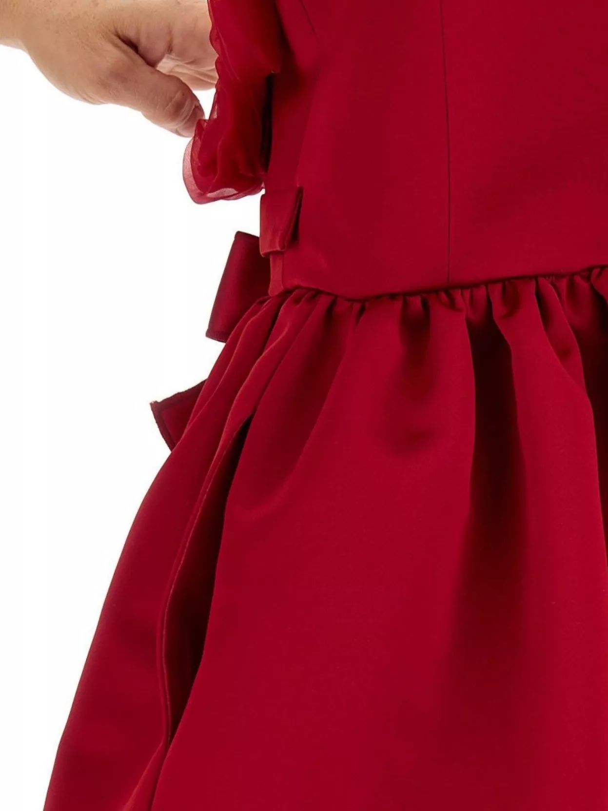 Giambattista Valli Satin Mini Dress With Structured Balloon Skirt