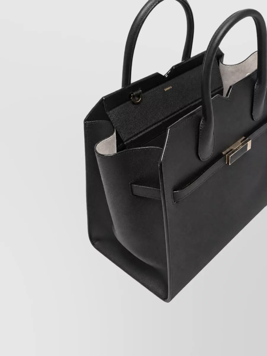 Valextra Medium Leather Shoulder Bag