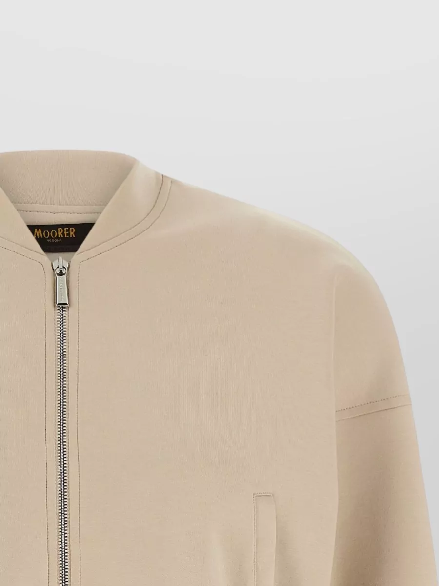Moorer High Neck Zip Sweatshirt