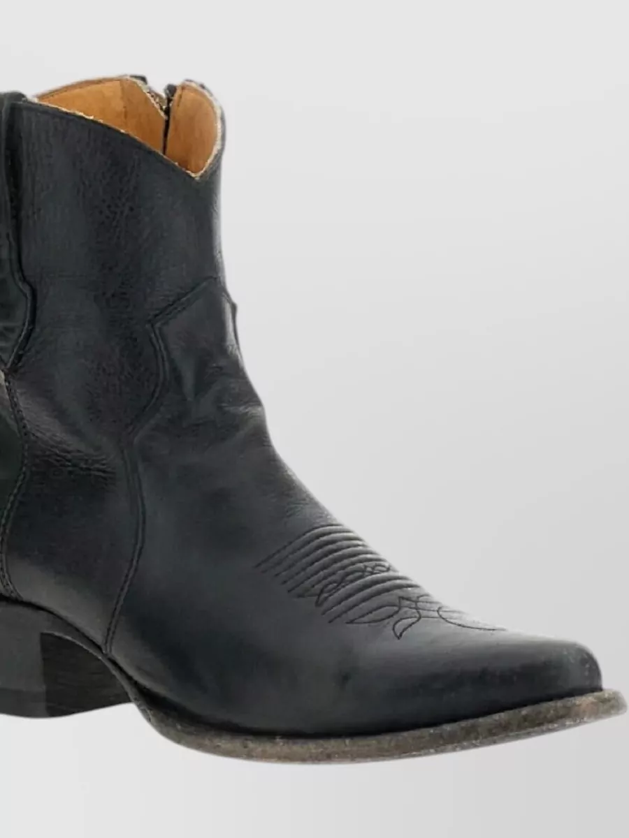Comme Des Garçons Leather Short Boots