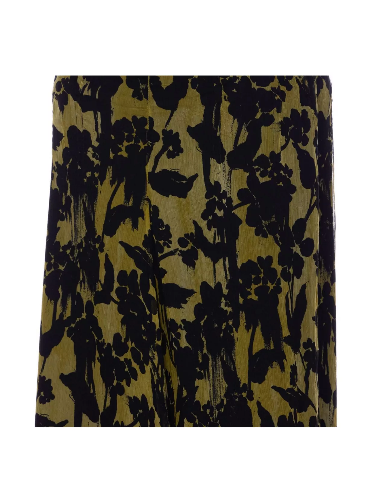 VICTORIA BECKHAM FLORAL PATTERN ASYMMETRIC HEM MIDI SKIRT