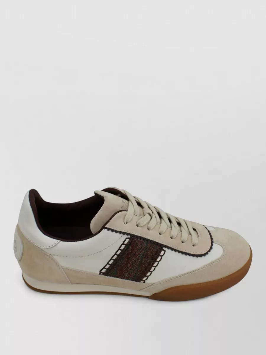 Etro Leather Low-Top Sneakers