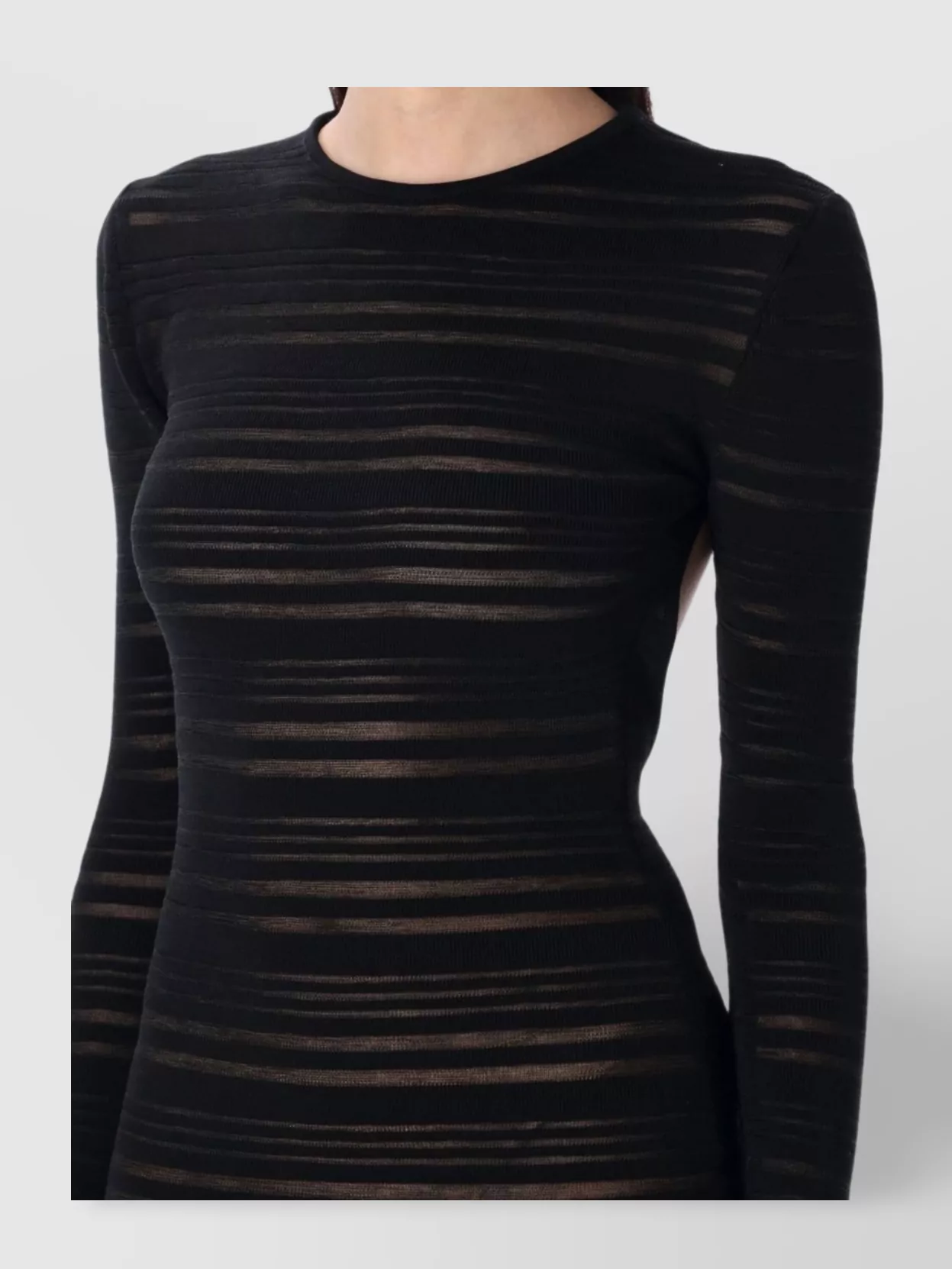 Andreädamo Andreâdamo Ribbed Knit Maxi Dress – Black