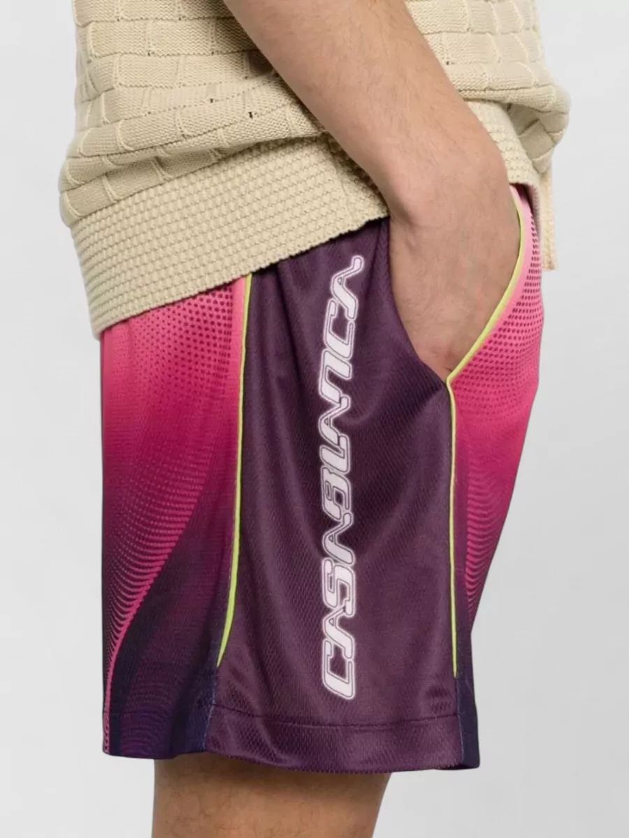 Casablanca Gradient Logo-Print Deck Shorts