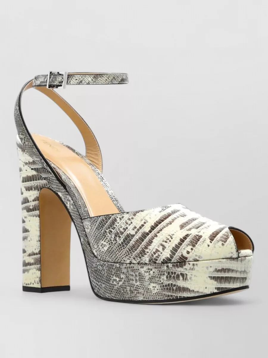 Fendi leather platform sandals