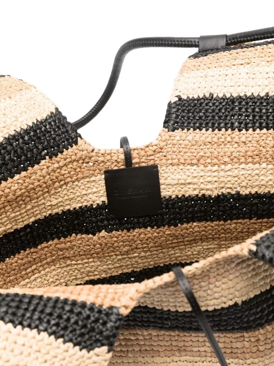 Zimmermann Striped Raffia Beach Bag