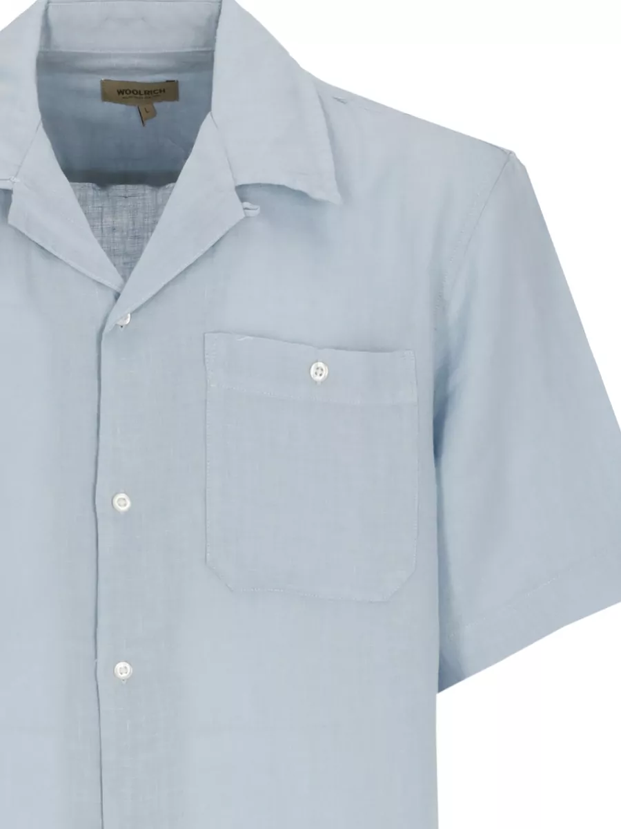 Woolrich Linen Short-Sleeve Shirt
