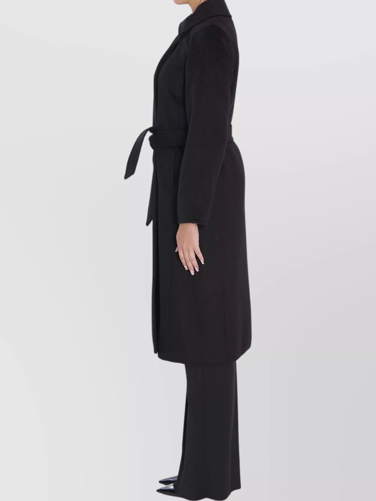 Max Mara Relaxed Fit Belted Coat Pockets