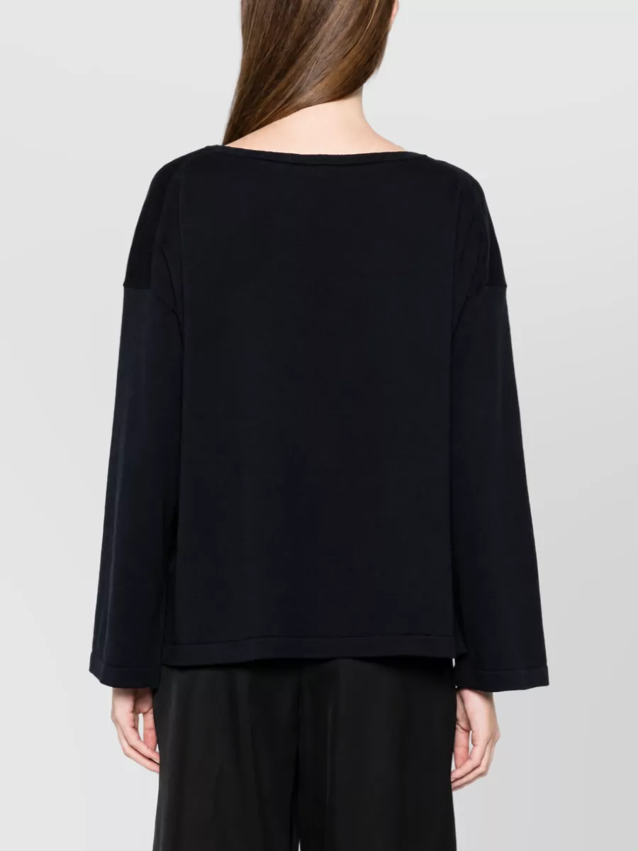 Ct Plage Cashmere Boat Neck Long Sleeve Sweatshirt