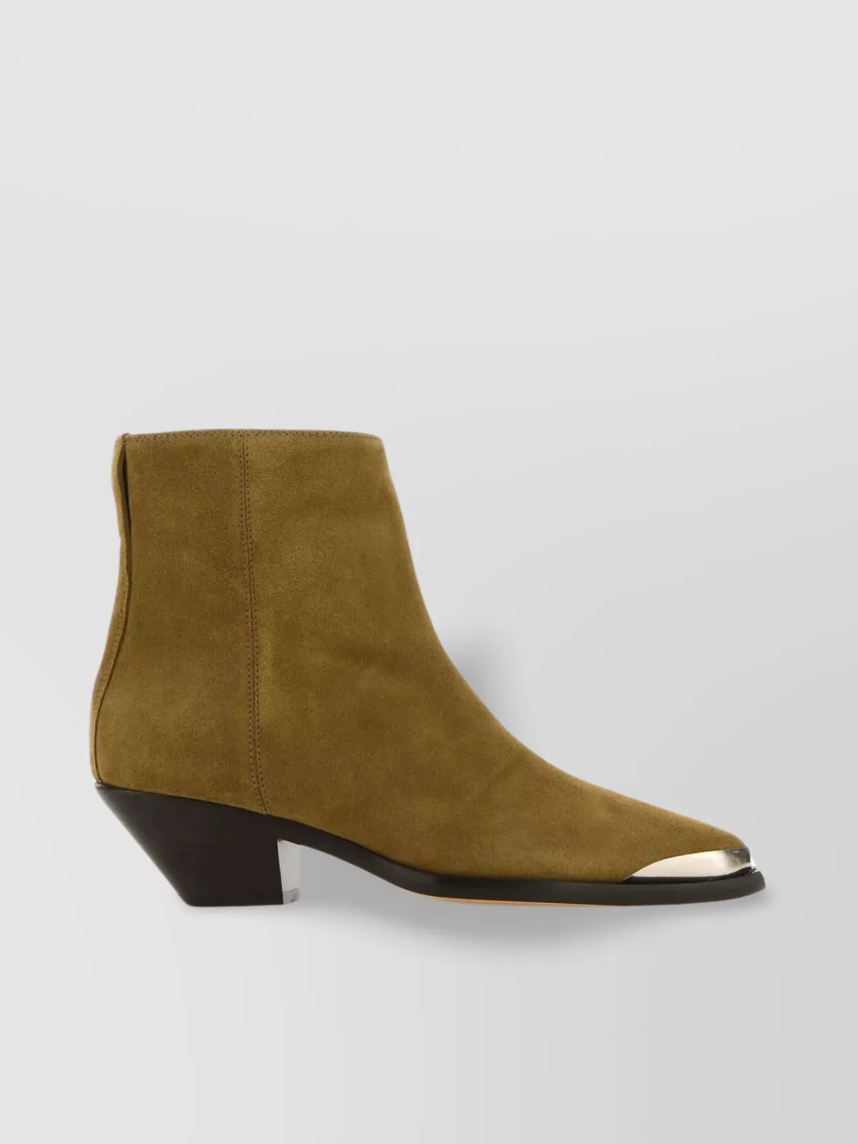 Shop Isabel Marant Suede Adnae Ankle Boots In Brown