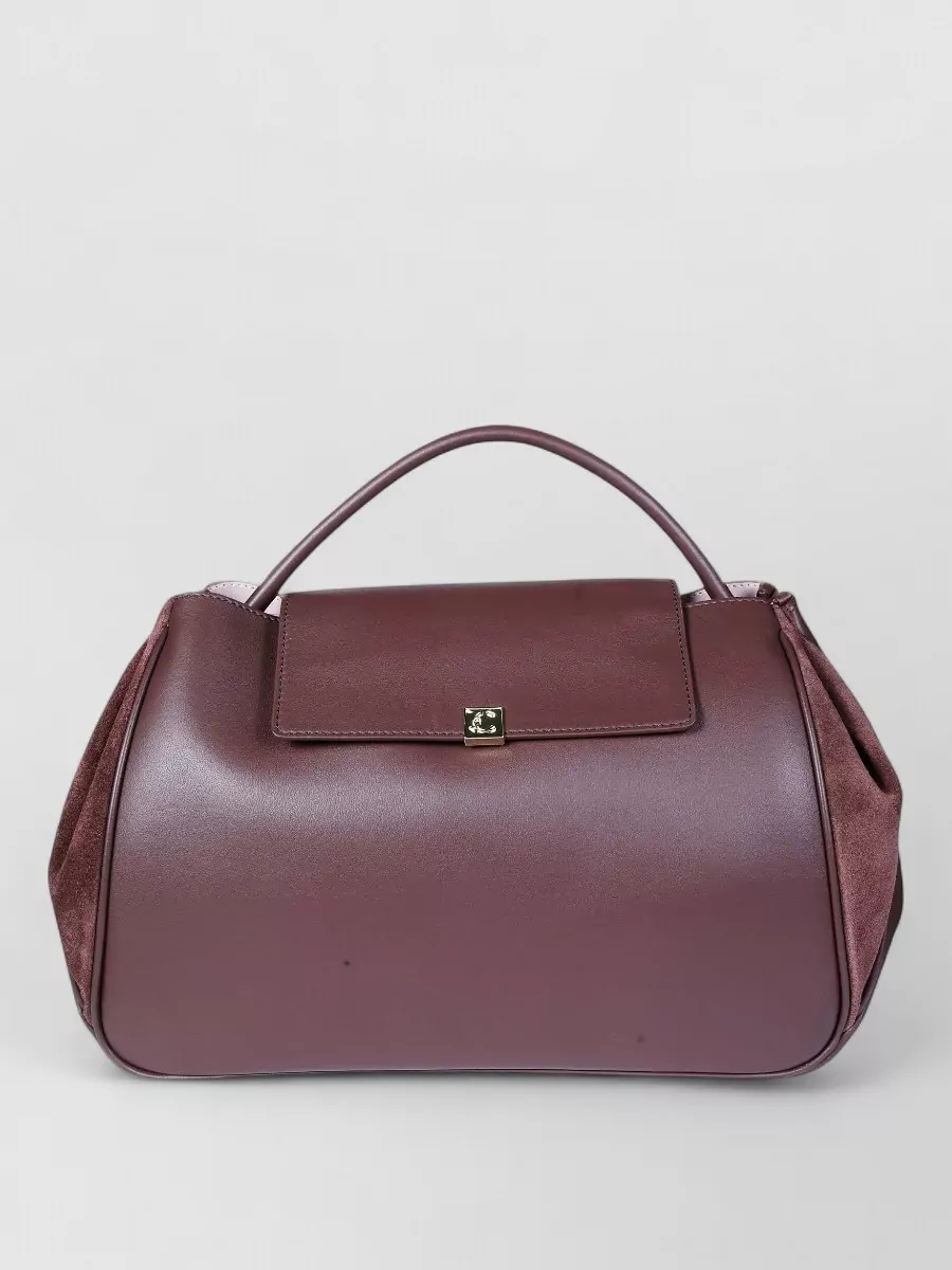 Coccinelle leather paneled shoulder bag