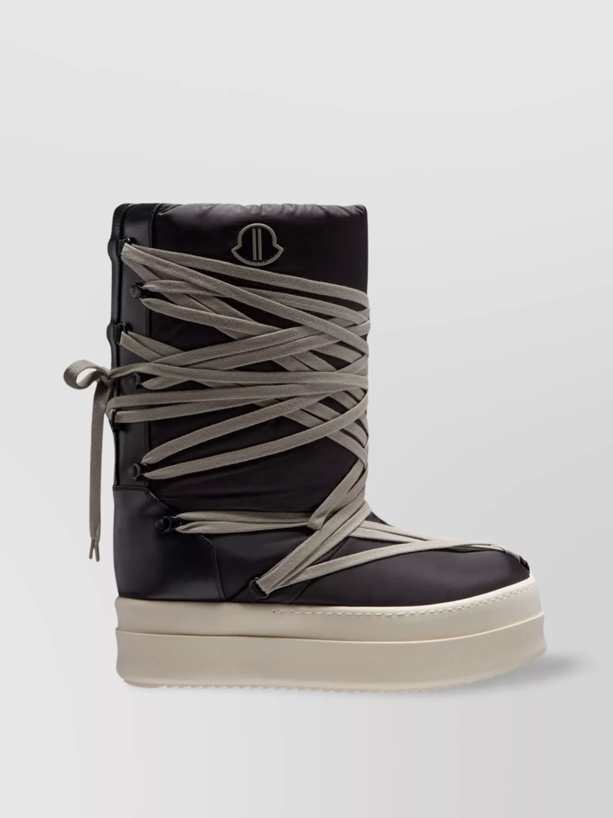 Shop Moncler Elevated Padded Mid-calf Boots In Black