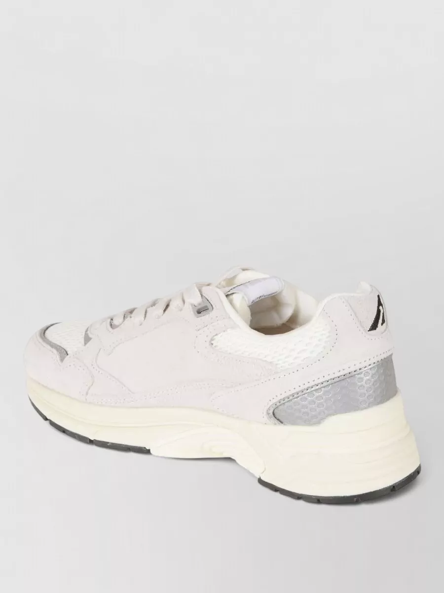 Autry Leather Suede Panelled Low-Top Sneakers