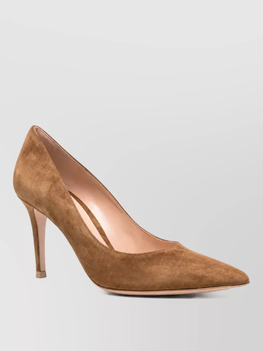 Gianvito Rossi suede pointed-toe pumps