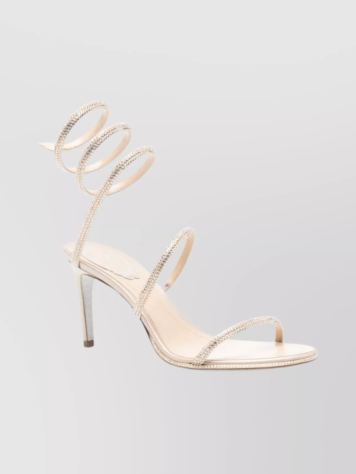 René Caovilla Chic Sandals Featuring Spiral Straps In White