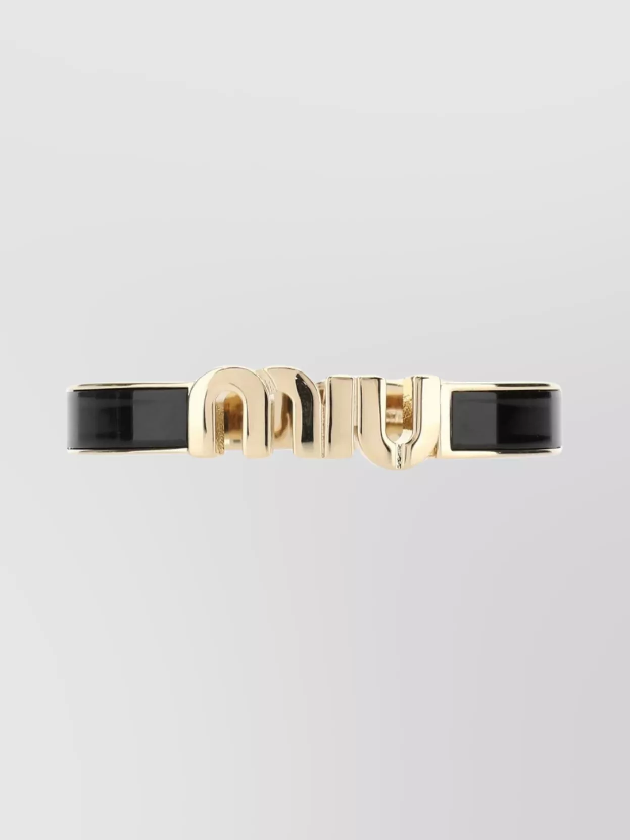 Shop Miu Miu Metal Bracelet With Adjustable Length And Buckle