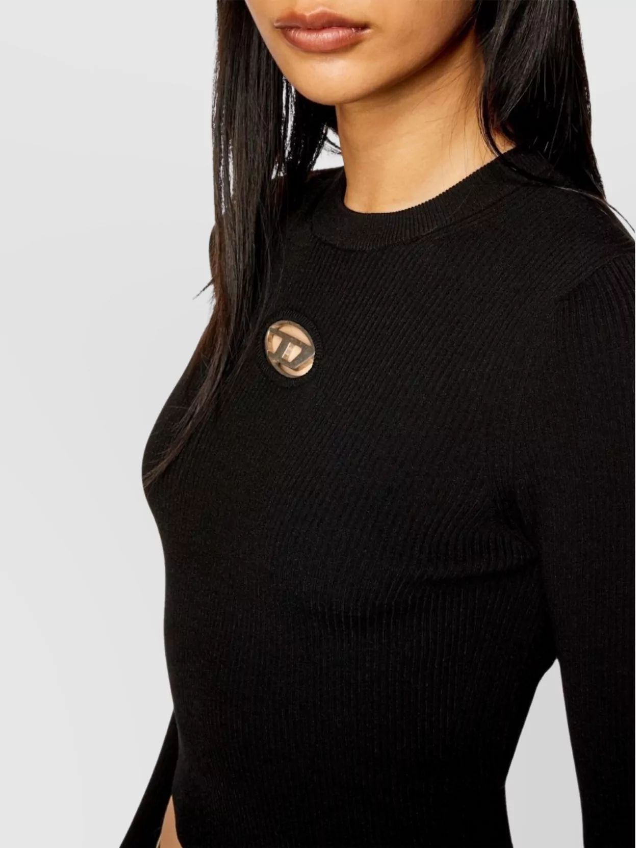 Diesel Valary Ribbed Crop Top