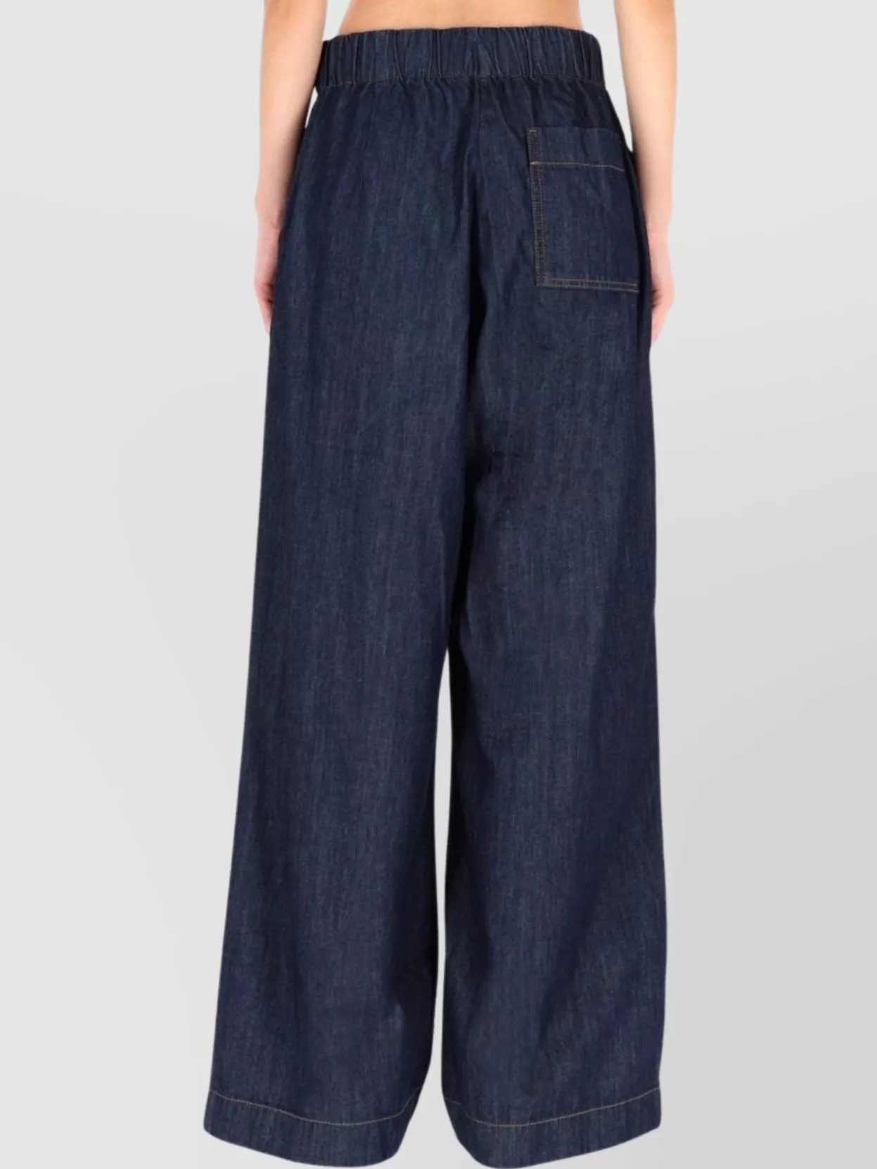 Dries Van Noten Wide Leg Trousers Front Pleats In Blue