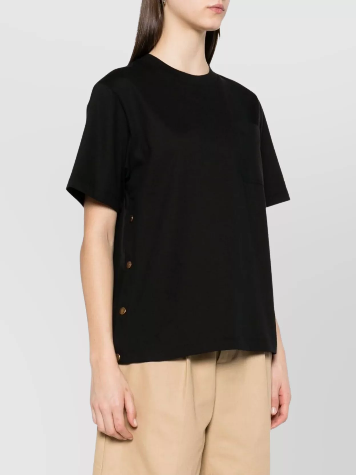 Moncler Logo Chest Pocket Crew Neck T-Shirt