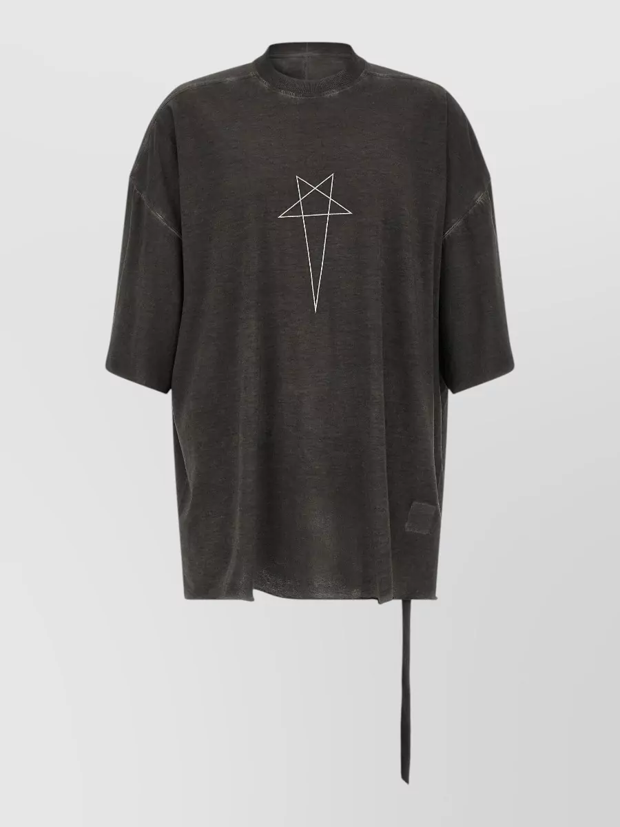 Rick Owens Drkshdw Cotton oversized printed t-shirt