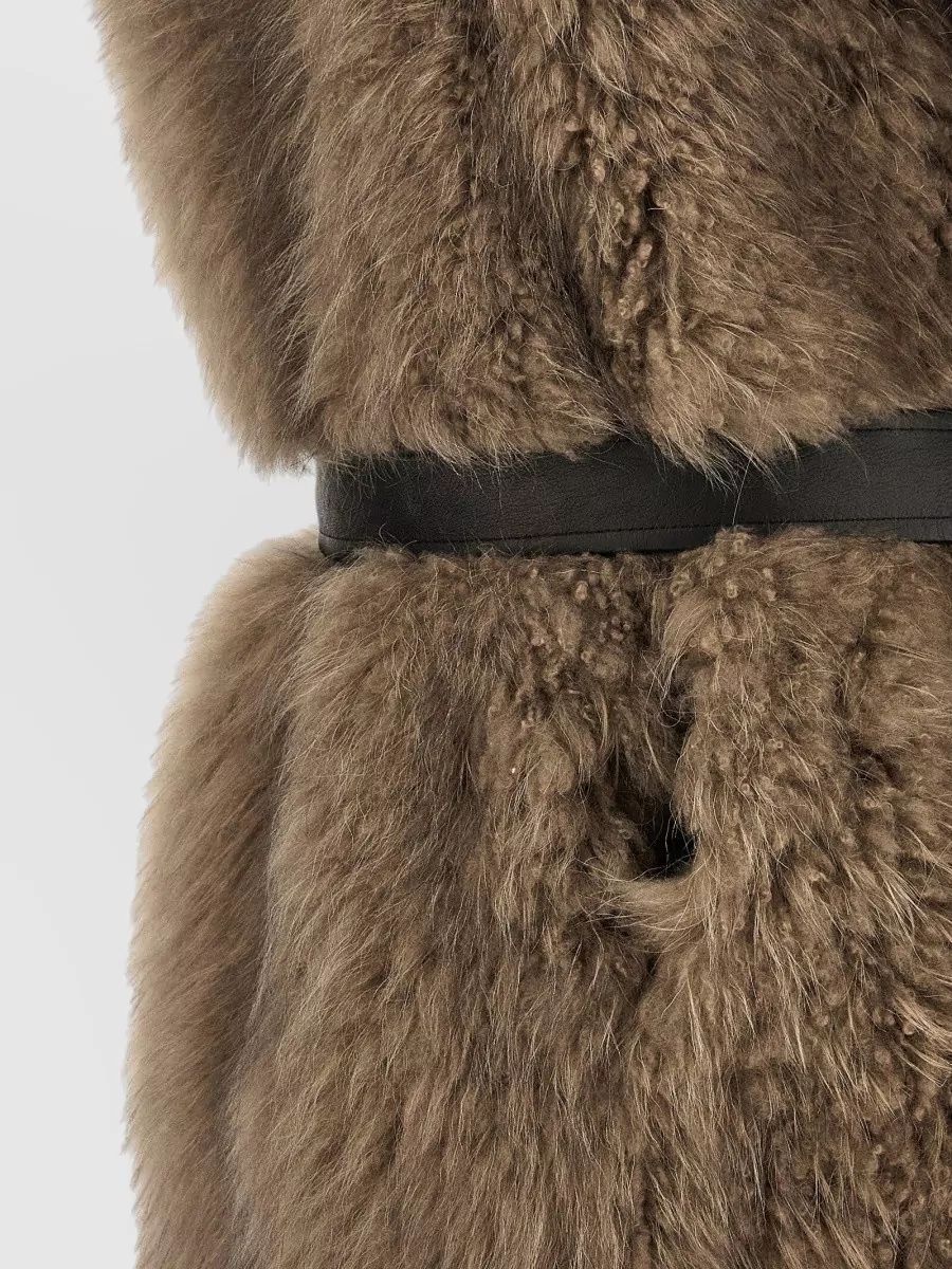 Blancha Shearling Sleeveless Coat
