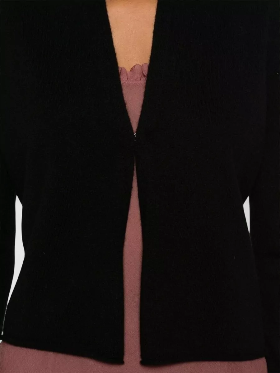 Guest In Residence Cashmere V-Neck Long-Sleeve Cardigan