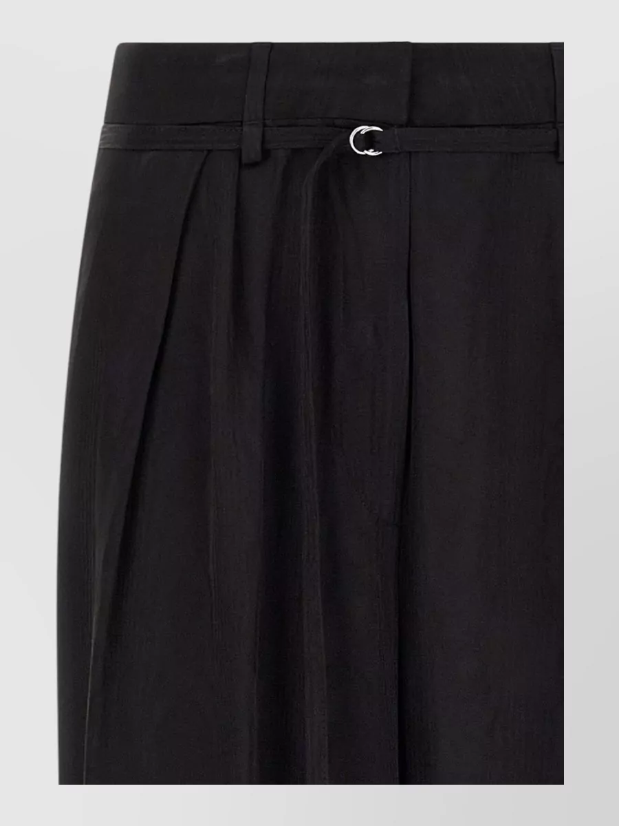 Dries Van Noten high-rise pleated wide-leg tailored trousers