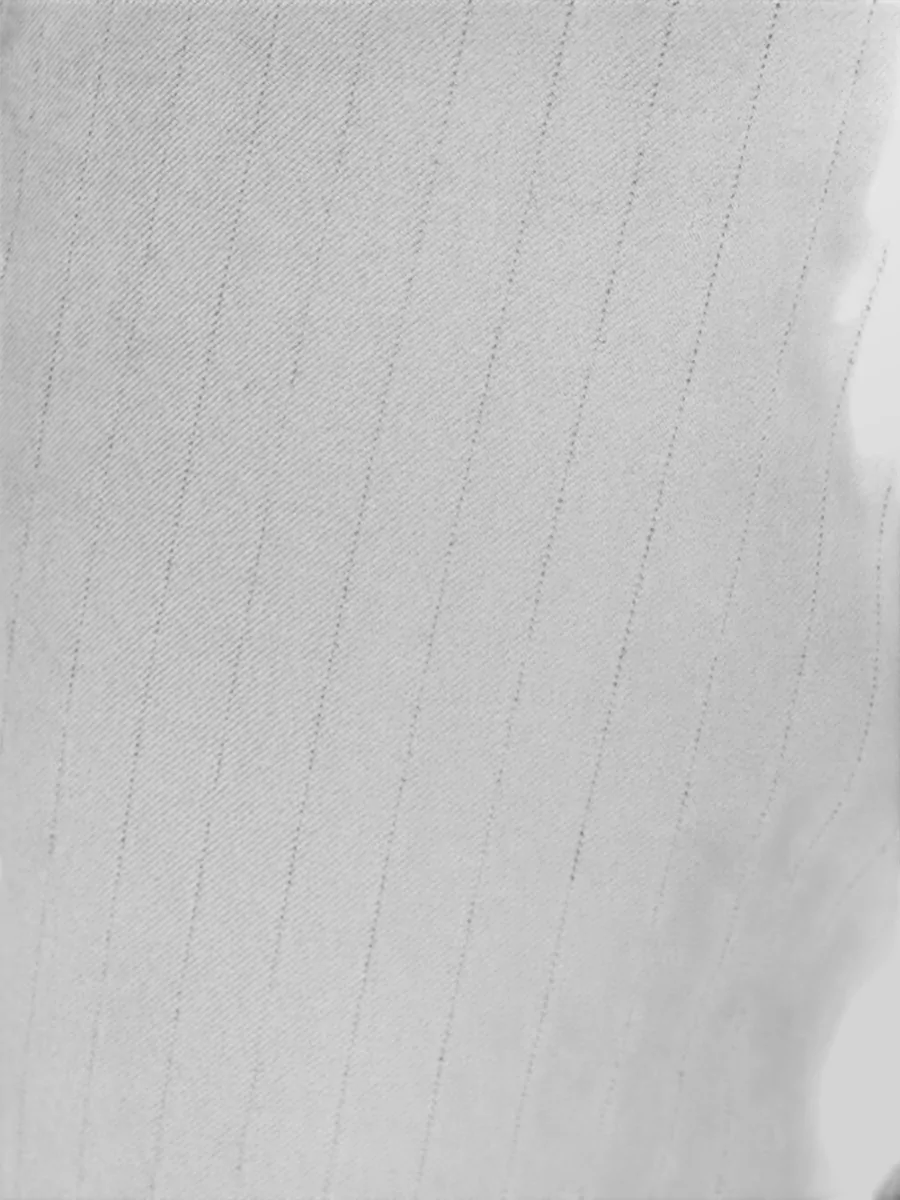 Comme Comme Wool Pinstripe Cropped Wide-Leg Trousers